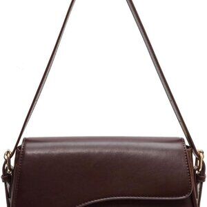 Shoulder Bag for Women Retro Vegan Leather Tote Handbag Underarm Bag Trendy Purs